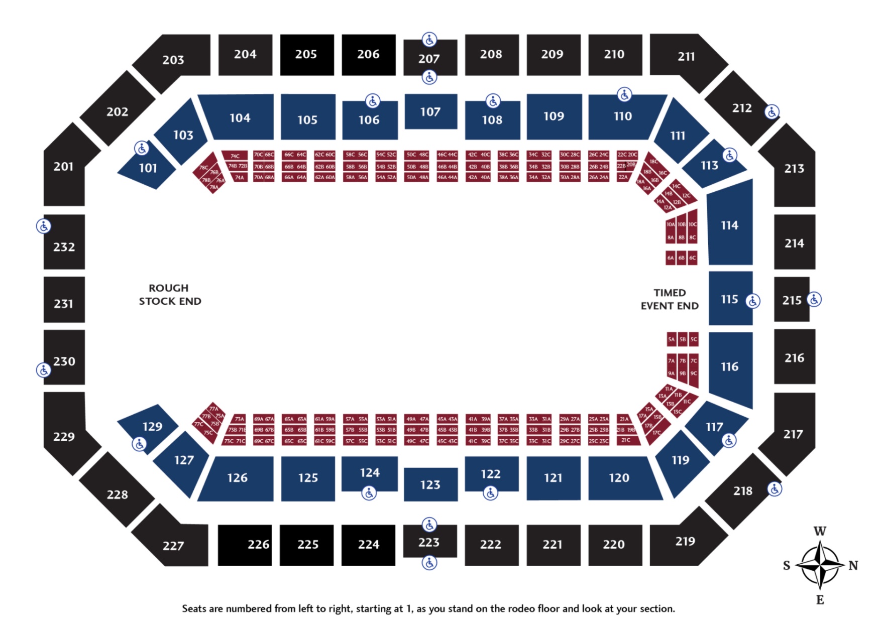 PBR World Finals Seating Guide